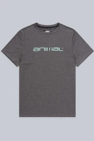 Animale Grey Mens Latero Logo Swim T-Shirt L