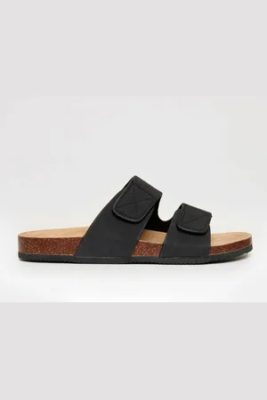 Threadbare Black Faux Suede Two Strap Sandals AU 9 (EU 43)