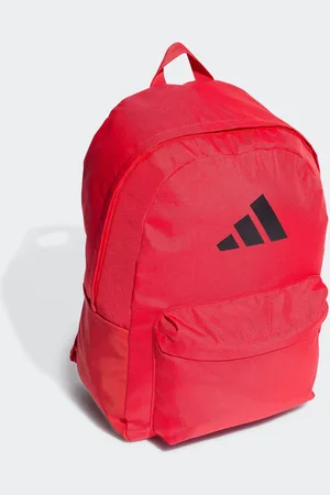 adidas Dark Red Classic 3 Bar Logo Backpack One