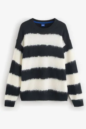 HUGO BOSS Black Somi Stripe Jumper XL