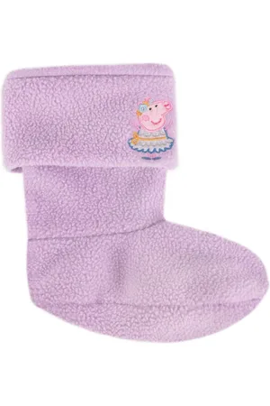 Totes Purple Childrens Peppa Pig Welly Liner Socks AU 5.5 (EU 23.5)