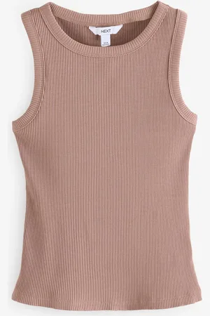 Next Neutral Ribbed Racer Tank Vest Sleeveless Top 14