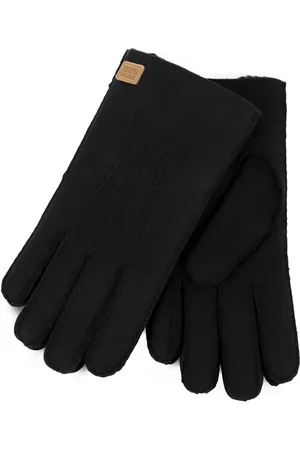 Just Sheepskin Black Rowan Gloves L-XL