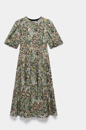 mint&berry Floral Print Midi Dress AU 10