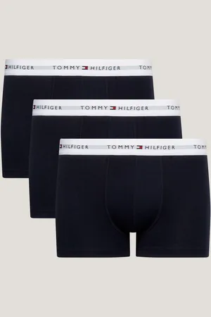 Tommy Hilfiger Blue/White Blue Signature Essential Trunks 3 Pack M