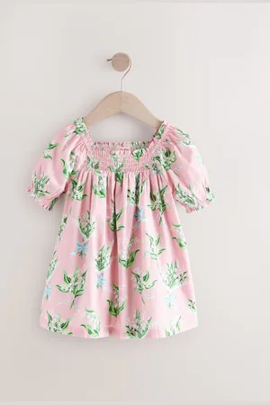 Next Floral Print Puff Sleeve Summer Dress (3mths-8yrs) 7