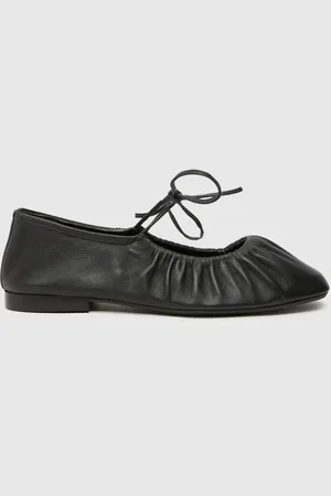 Schuh Lindy Leather Ruched Ballerinas AU 10 (EU 41)