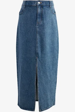 Next Denim Maternity Midaxi 100% Cotton Skirt AU 20