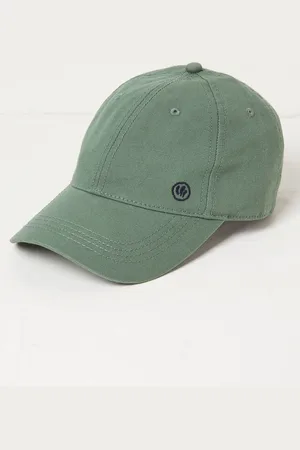 Fat Face FatFace Green 100% Cotton Canvas Baseball Cap One