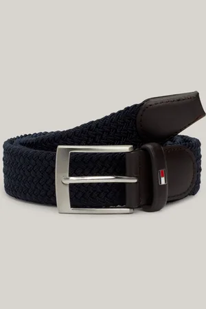 Tommy Hilfiger Blue New Adan Webbed Belt 36
