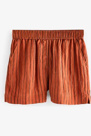 Next Textured Crinkle Elasticated Waist Shorts AU 18 Tall