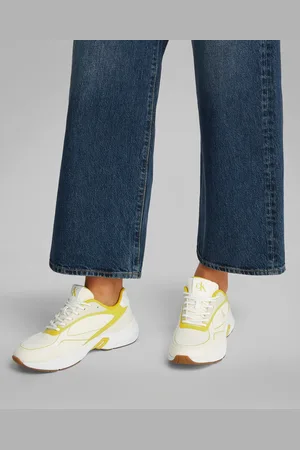 Calvin Klein White Retro Tennis Knit Trainers AU 6 (EU 37)