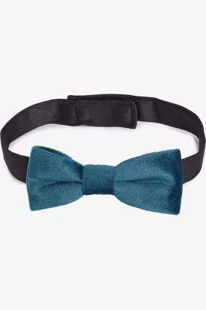 Next Navy Blue Velvet Bow Tie (1-16yrs) 1