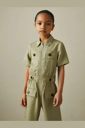 Reiss Khaki Olivia 9-13 yrs Utility Style Jumpsuit 11