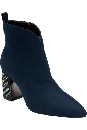 Lotus Blue Pointed-Toe Ankle Boots AU 7 (EU 38)