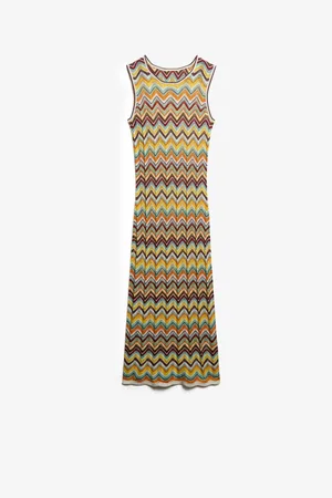 Superdry Zig Zag Knit Midi Dress AU 16