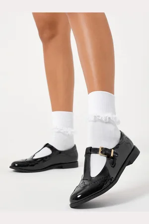 Lipsy London Wide Fit (G) Girl Mary Jane Dolly Patent School Shoes AU 11 W (EU 29)