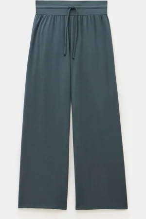 Hush Puppies Green Amie Wide Leg Joggers S Short