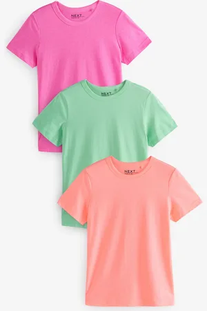 Next Green/Orange/Pink Essential Short Sleeve T-Shirts 3 Pack X-Large Petite