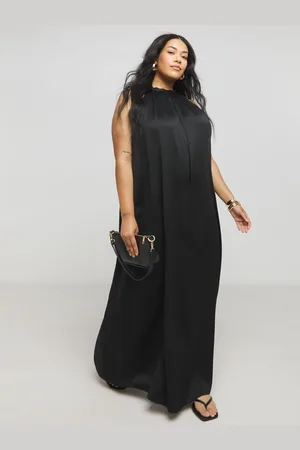 Simply Be Satin Halter Neck Dress AU 22