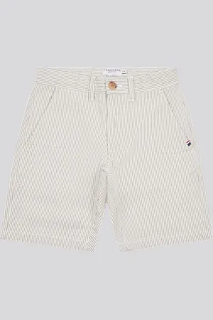 U.S. Polo Assn. U. S. Polo Assn. Boys Seersucker 100% Cotton Chino Shorts 122128cm