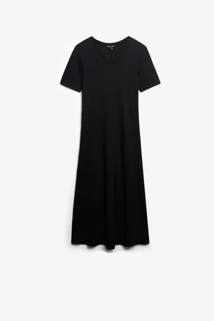 Superdry Short Sleeve V-Neck Midi Jersey 100% Cotton. Dress AU 16