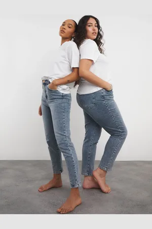 Simply Be Blue Slim Mom Jeans AU 18 R