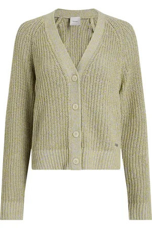 Calvin Klein Green Mouline Texture Cardigan M
