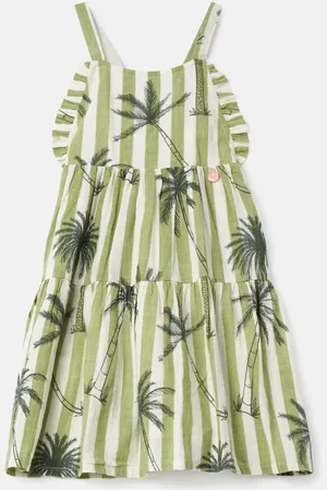 Angel & Rocket Colletta Palm Stripe 100% Cotton Sundress 9 Years (134cm)