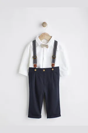 Next Baby 100% Cotton Shirt Trousers and Braces Set 4 Piece (0mths-2yrs) 12