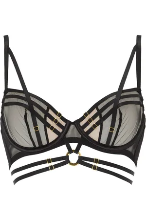Ann Summers Black Capturing Mesh Non Pad Balcony Bra 32 DD