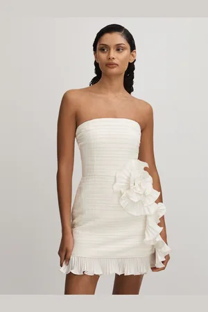 AMUR Strapless Ruffle Mini Dress AU 6