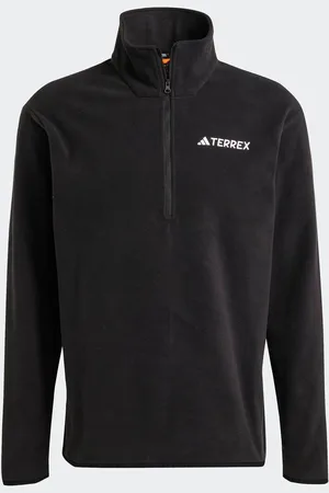 adidas Black Essentials 1/2 Zip Fleece Jacket XL Reg
