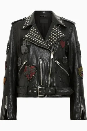 AllSaints AllSaints Black College Biker Jackets S