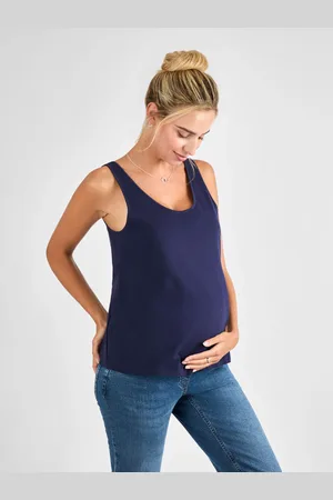JoJo Maman Bébé Navy Thick Strap Maternity Vest L