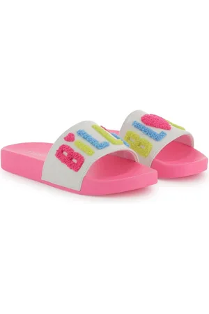 Billieblush Pink Iridescent Logo Sliders AU 8 (EU 25)