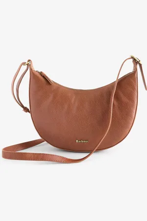 Barbour Brown Laire Leather Sling Shoulder Bag One