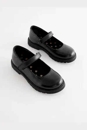 Next Standard Fit (F) School Leather Chunky Mary Jane Shoes AU 7 (EU 41)