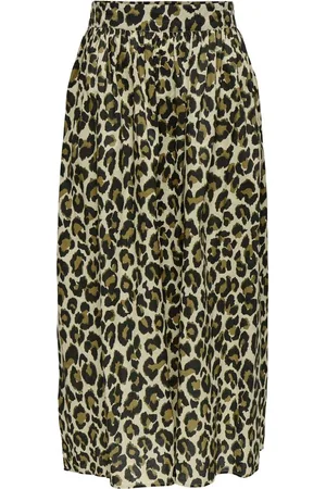 JDY High Waisted Leopard Print 100% Cotton Skirt AU 12-14
