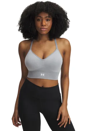 Under Armour Grey Vanish Seamless Washed Low Bra L