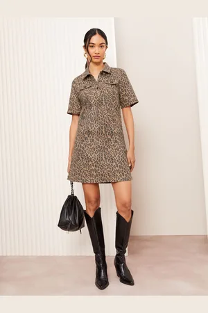 Friends Like These Denim A-Line Mini Dress AU 20