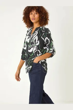 Roman Floral Textured Print Shirt AU 20