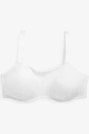 Next White DD+ Non Pad Minimise Strapless Bandeau Bra 30 DD
