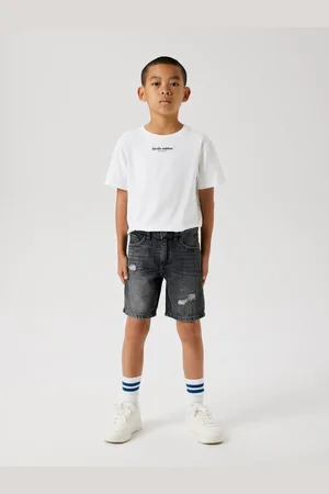 NAME IT Loose Fit Distressed Denim Shorts 12 Years (152cm)