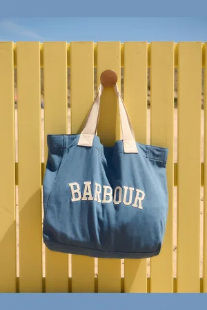 Barbour Blue Denim Emily Denim Tote 100% Cotton Bag One