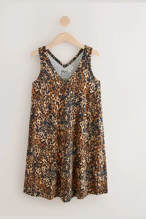 Next Sleeveless V-Neck Slouch Dress S Petite