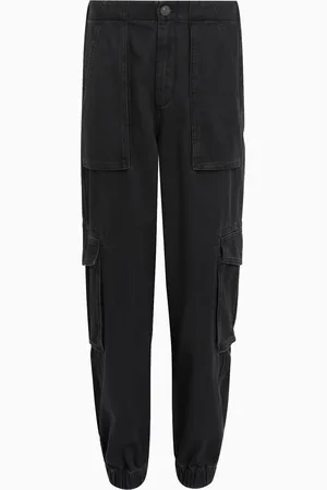 AllSaints AllSaints Black Freda Denim 100% Organic Cotton Trousers AU 8