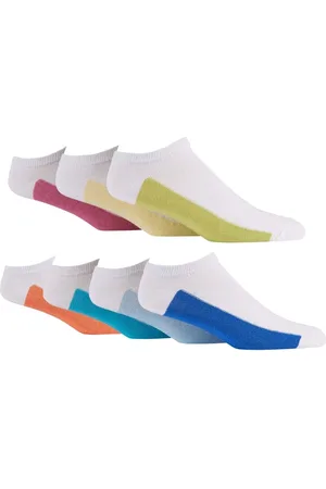 Jeff Banks White Off Cotton Trainer Socks One