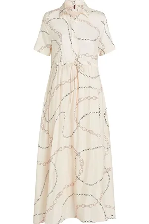 Tommy Hilfiger Voile Short Sleeve Shirt Dress AU 12