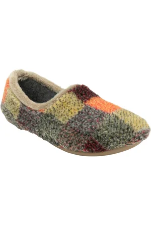 Lotus Natural Textile Multi Coloured Slippers AU 6 (EU 37)